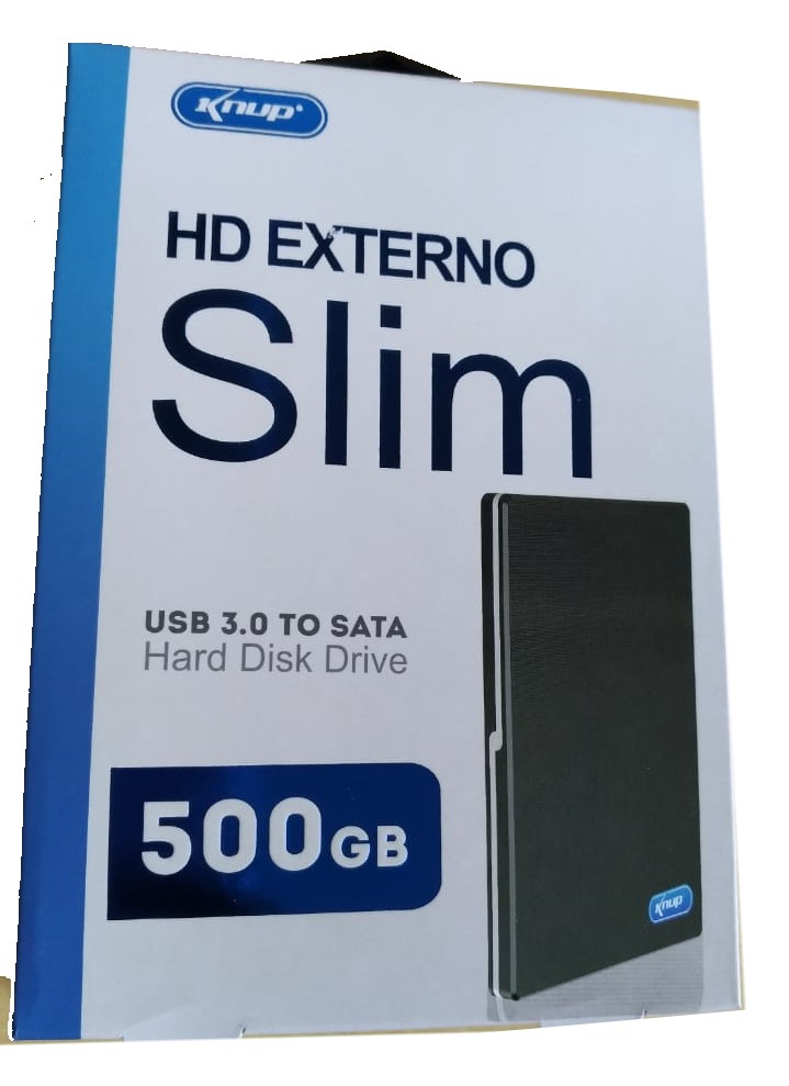  - Teclado - preta - Central - unidade    Cod. TECLADO HD EXTERNO SLIM 500GB KP-HD016